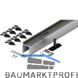 HAWA-Junior 80/100 Pocket Montageset Wandtasche L=2500 mm silber