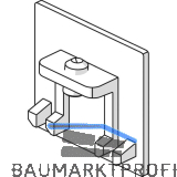 HAWA-Junior 100 Holz Abdeckkappe Winkelprofil verchromt matt