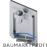 HAWA-Junior 80/100 Abdeckkappe f�r Laufschiene Stahl Edelstahl-Effekt