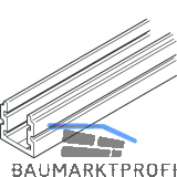 F�hrungsschiene Variofold 80/H ungebohrt, auf Ma�, silber eloxiert