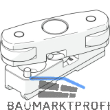 HAWA Junior 80/G Telescopic Bodenf�hrung Glas spielfrei zum Anschrauben