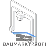 HAWA Junior 120 Abdeckkappe f�r Laufschiene verchromt matt