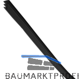 HAWA Dichtungsprofil Festverglasung Boden/Wandprofil Glas 10-12 mm schwarz
