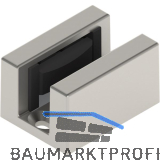 HELM Bodenf�hrung SmartGuide G spielfrei f�r Glas 8-12,76 mm Edelstahl-Effekt