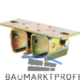 Doppeldeckenbefestigungsmuffe HELM 102 D, Loch � 8,5 mm, Stahl verzinkt, gelb