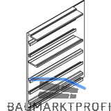 HAWA-Junior 80/100 Z Abdeckkappe Clipblende 66 mm rechts silber