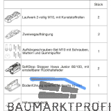 HAWA Junior 100/Z Beschlagset Holz SoftStop (30237)