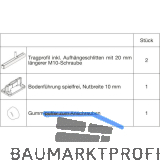 HAWA Junior 100/B Grundbeschlagset Holz ohne Laufwerk Tragschraube 20 mm l�nger