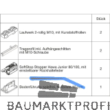 HAWA Junior 100/B Beschlagset Holz SoftStop (30225)