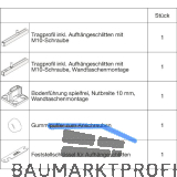 HAWA Junior 100/B-Pocket Grundbeschlagset Holz ohne Laufwerk (30154)