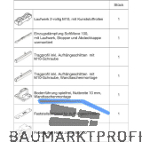 HAWA Junior 100/B-Pocket Beschlagset Holz SoftMove/Federpuffer (30254)