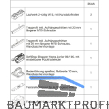 HAWA Junior 100/B-Pocket Beschlagset Holz SoftStop Federpuffer +20 mm (30261)