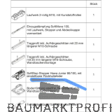HAWA Junior 100/B-Pocket Beschlagset Holz SoftStop/SoftMove +20 mm (30264)