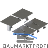 HAWA-Junior 100/B Acoustics Abdeckkappen-Set zu Dichtungsset silber