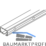 HAWA Porta Laufschiene Wandmontage L=6000 mm auf Ma� silber