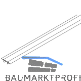 HAWA Porta/Divido Einwegabdeckung zu Laufschiene L=2000 mm Kunststoff schwarz