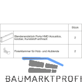 HAWA Porta 100/HMD Acoustics Abdeckkappen-Set Kunststoff anthrazit