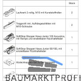 HAWA Junior 100/B Acoustics Beschlagset Holz SoftStop