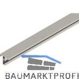 SOLIDO/HELM Anschlagschiene zu Anschlagkasten L=2500 mm auf Ma� Edelstahl-Effekt