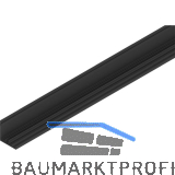 SOLIDO/HELM Blende zu Anschlagschiene L=2500 mm auf Ma� schwarz matt