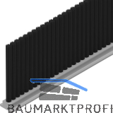 SOLIDO/HELM B�rstendichtung 25 mm zu Anschlagkasten Glas auf Ma� schwarz