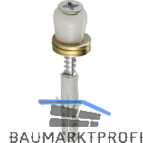 F�hrungsrolle HELM 458 D�, Stahl verzinkt, gelb