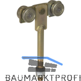 Rollapparat HELM 420L zweipaarig mit Drehlager, Stahl verzinkt, gelb