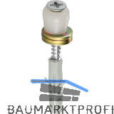 F�hrungsrolle HELM 558 D�, Stahl verzinkt, gelb