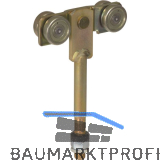 Rollapparat HELM 520L zweipaarig mit Drehlager, Stahl verzinkt, gelb