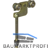 Rollapparat HELM 521L zweipaarig mit Drehlager, Stahl verzinkt, gelb