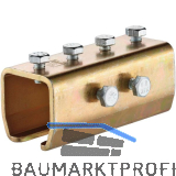 Verbindungsmuffe HELM 1603, Schraube M10 x 20 mm, Stahl verzinkt, gelb