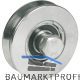 IBFM Schiebetorrolle 360 mit Kugellager, � 80mm, V-Nut, Stahl verzinkt