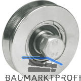 IBFM Schiebetorrolle 360 mit Kugellager, � 100mm, V-Nut, Stahl verzinkt