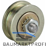 Schiebetor-Stahlrolle � 55 mm, Stahl verzinkt, gelb