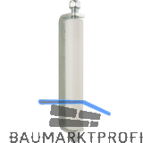 F�hrungsrolle 469/LP, seitlich f�r Tore, � 41 mm, H�he 245 mm, Kunststoff wei�