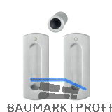 HOPPE Schiebet�rmuschel Set M463 - BL, Messing verchromt satiniert