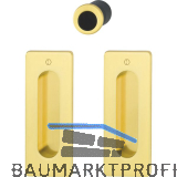HOPPE Schiebet�rmuschel Set M464 - BL, eckige Rosette, Messing poliert