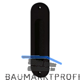 MARCHESI Schiebet�rmuschel oval 38 x 152 mm Messing schwarz