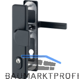 SH-Wechselgarnitur AUSTIN auf Schild PZ 72, T�rst�rke 62-67, schwarz matt