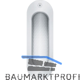 Schiebet�rmuschel FSB 4212 oval,40x120 mm,ungelocht,Edelstahl feinmatt