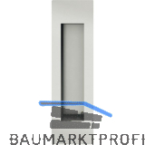 FSB Schiebet�rmuschel 42 4251 eckig offen, Aluminium silber eloxiert
