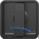 FSB Schiebet�rmuschel 42 4263 eckig, Aluminium schwarz matt