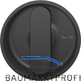 FSB Schiebet�rmuschel 42 4264 rund, Aluminium schwarz matt