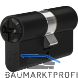 WINKHAUS Einbaudoppelzylinder keyTec N-Tra, verschiedensperrend, 40/80 schwarz