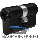 WINKHAUS Einbaudoppelzylinder key Tec N-Tra, verschiedensperrend, 55/75 schwarz