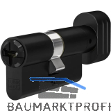 WINKHAUS Knaufzylinder keyTec N-Tra, verschiedensperrend, 45/K30 schwarz
