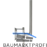 HOPPE Hebeschiebegarnitur AMSTERDAM mit Muschelgriff UG, L 285 mm,Edelstahl matt