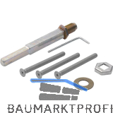 HOPPE Befestigungsset Sicherheits-Wechselgarnitur, VK abgesetzt, T�rst�rke 42-47