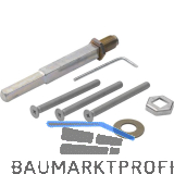 HOPPE Befestigungsset Sicherheits-Wechselgarnitur, VK abgesetzt, T�rst�rke 62-67