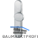 Sicherheits-Knopflangschild PZ92 mit Kernziehschutz, Edelstahl matt